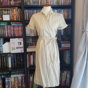 Banana republic chino wrap dress